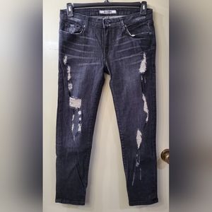 Baldwin Kansas City Denim The Rivington Mid Rise Peg Leg Crop Jeans size 29